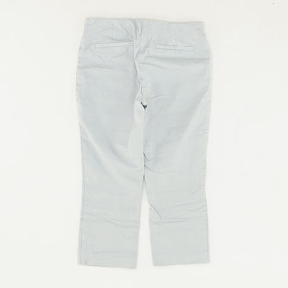 Gray Solid Capri Pants