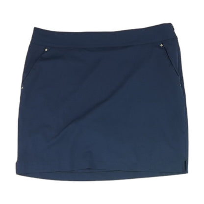 Navy Solid Mini Skirt