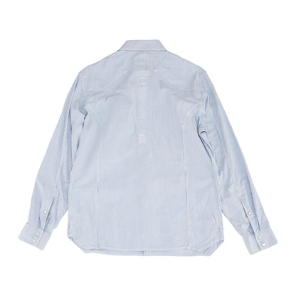 Blue Striped Long Sleeve Button Down