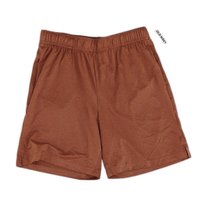 Brown Solid Active Shorts