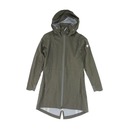 Green Solid Rain Jacket