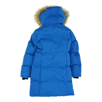 Navy Solid Puffer Coat