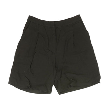 Black Solid Chino Shorts