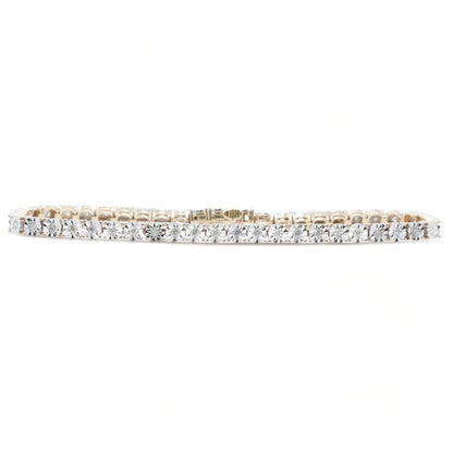 10K Gold Diamond Illusion Set Tennis Bracelet