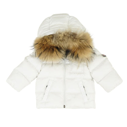 White Solid K2 Down Puffer Jacket