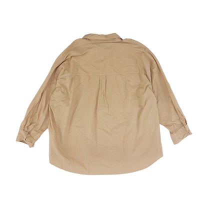 Tan Solid Button Down