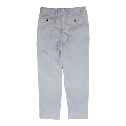 Gray Solid Chino Pants