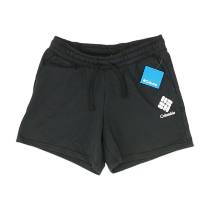 Black Solid Active Shorts