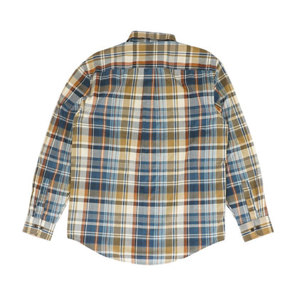 Blue Plaid Long Sleeve Button Down