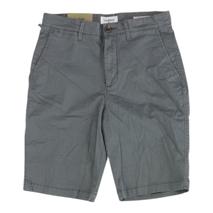 Gray Solid Chino Shorts