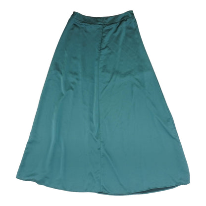 Teal Solid Maxi Skirt