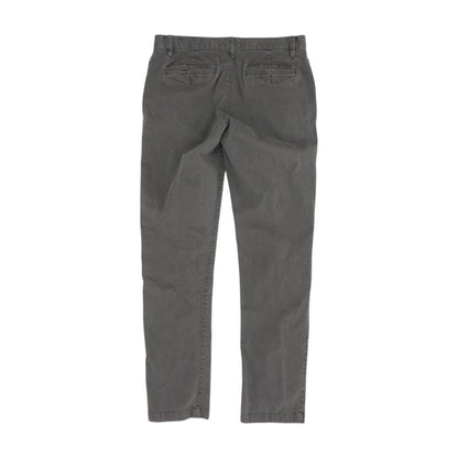 Gray Solid Chino Pants