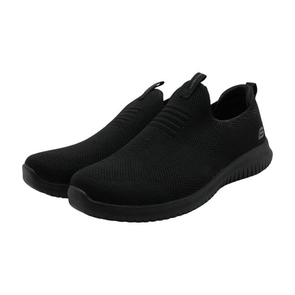 Ultra Flex Black Slip On Athletic Shoes