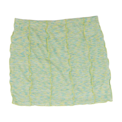 Green Misc Mini Skirt