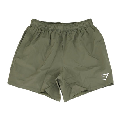 Olive Solid Active Shorts