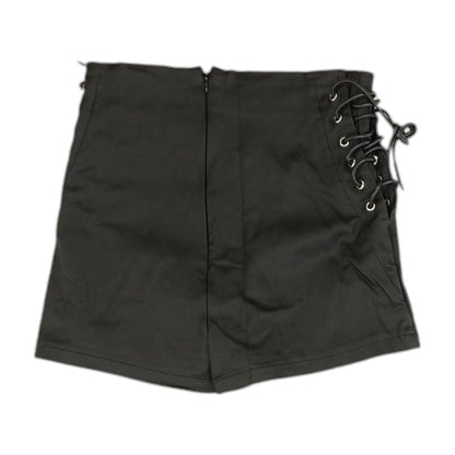 Black Solid Shorts