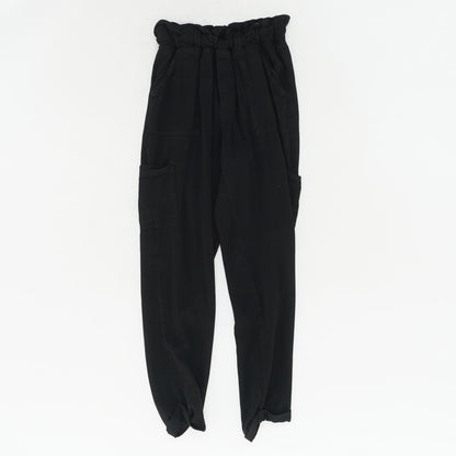 Black Solid Pants