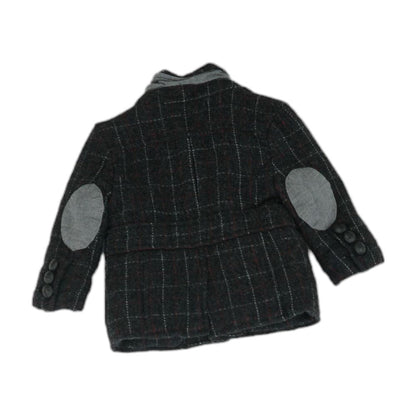 Charcoal Check Topcoat Coat