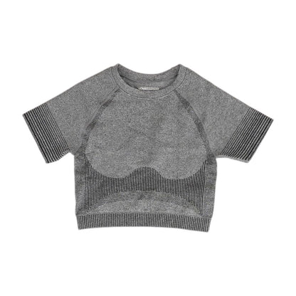 Gray Solid Active T-Shirt