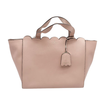 Pink Leather Tote Bag