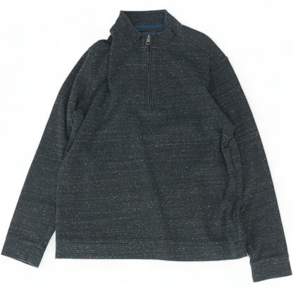 Charcoal Solid 1/4 Zip