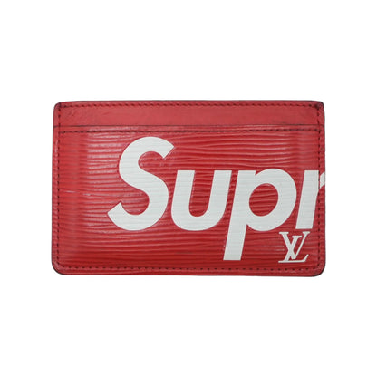 Louis Vuitton x Supreme Red Epi Leather Cardholder