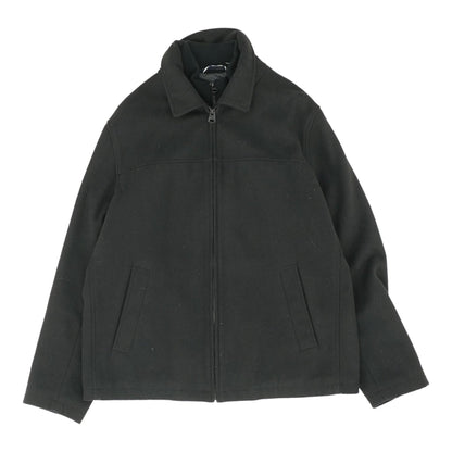 Black Solid Lightweight Coat