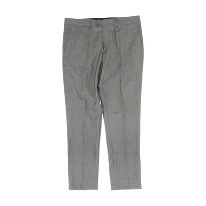 Gray Solid Chino Pants