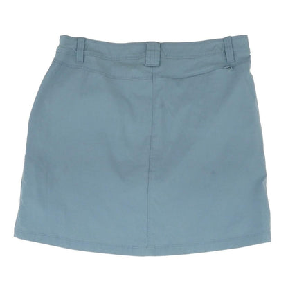 Gray Solid Mini Skirt