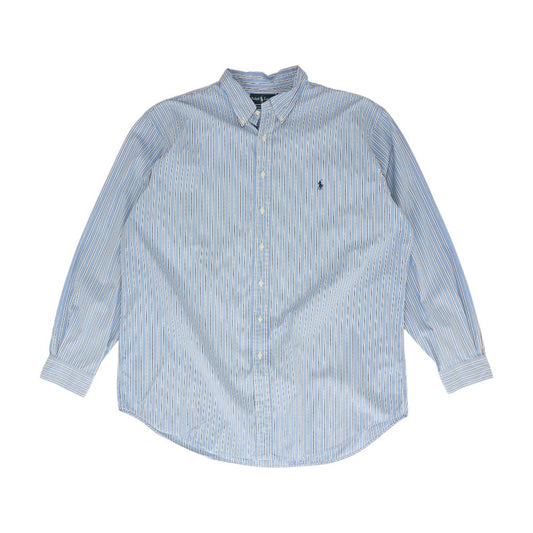 Blue Striped Long Sleeve Button Down