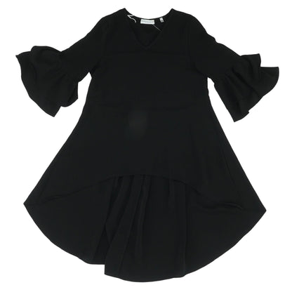 Black Solid 3/4 Sleeve Blouse