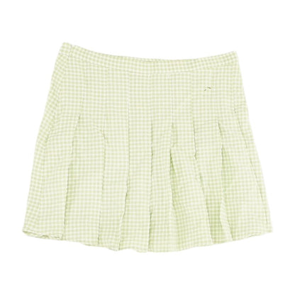 Green Plaid Mini Skirt