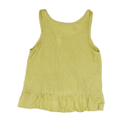 Green Solid Sleeveless Blouse