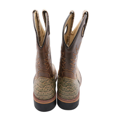 Gator Print Western Boots