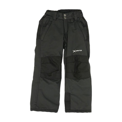 Black Solid Active Pants