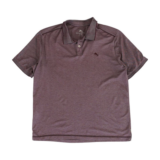 Maroon Solid Short Sleeve Polo