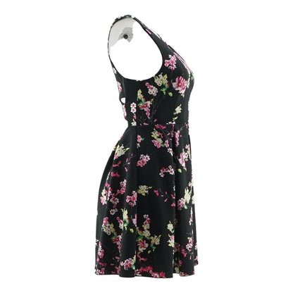 Black Floral Mini Dress