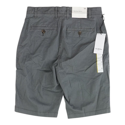 Gray Solid Chino Shorts