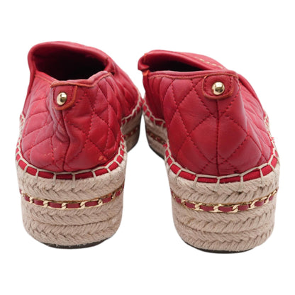 Red Espadrille Flats