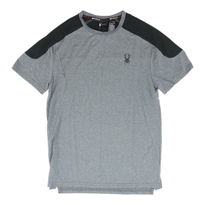 Gray Solid Crewneck T-Shirt