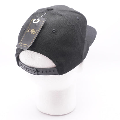 Black QB1 Racing Flat Bill Hat