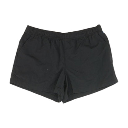 Black Solid Active Shorts