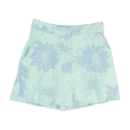 Blue Floral Skort Skirt