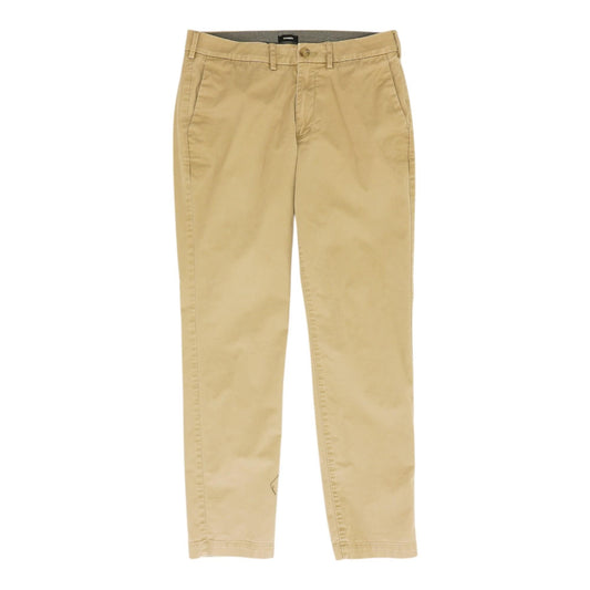 Khaki Solid Chino Pants