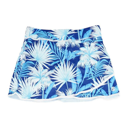 Blue Tropical Skort Skirt