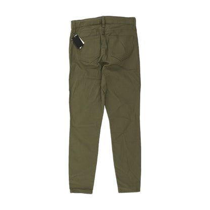 Olive Solid Five Pocket Pants