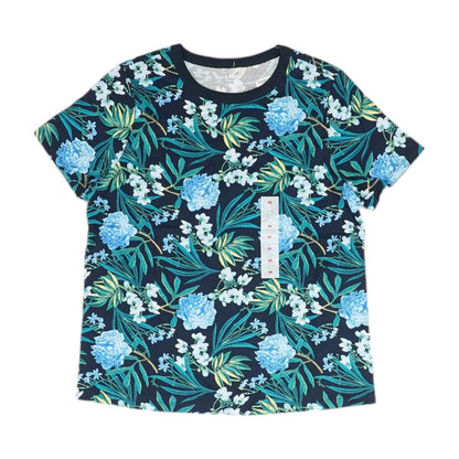 Navy Floral Crewneck T-Shirt