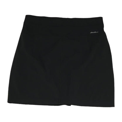 Black Solid Active Skirt