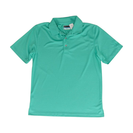 Green Solid Short Sleeve Polo