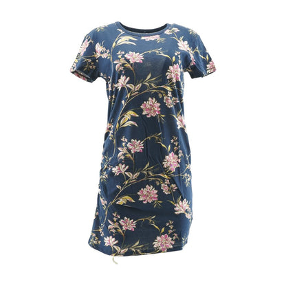 Navy Floral Mini Dress